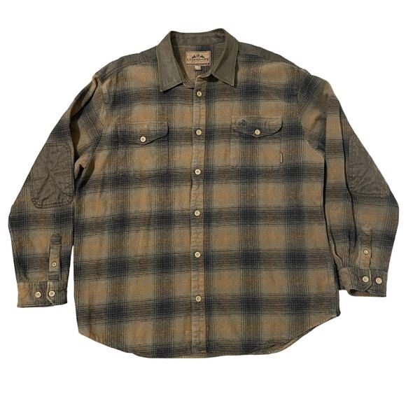 Legendary Whitetails Men’s Flannel Shacket Button Up Shirt 2XL Green Black Brown - Picture 4 of 17